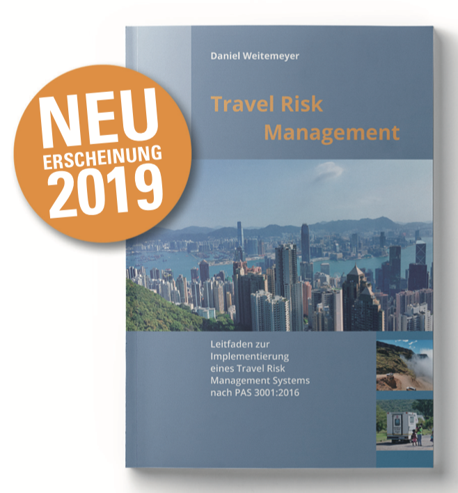 Neuerscheinung Buchcover Travel Risk Management - Daniel Weitemeyer