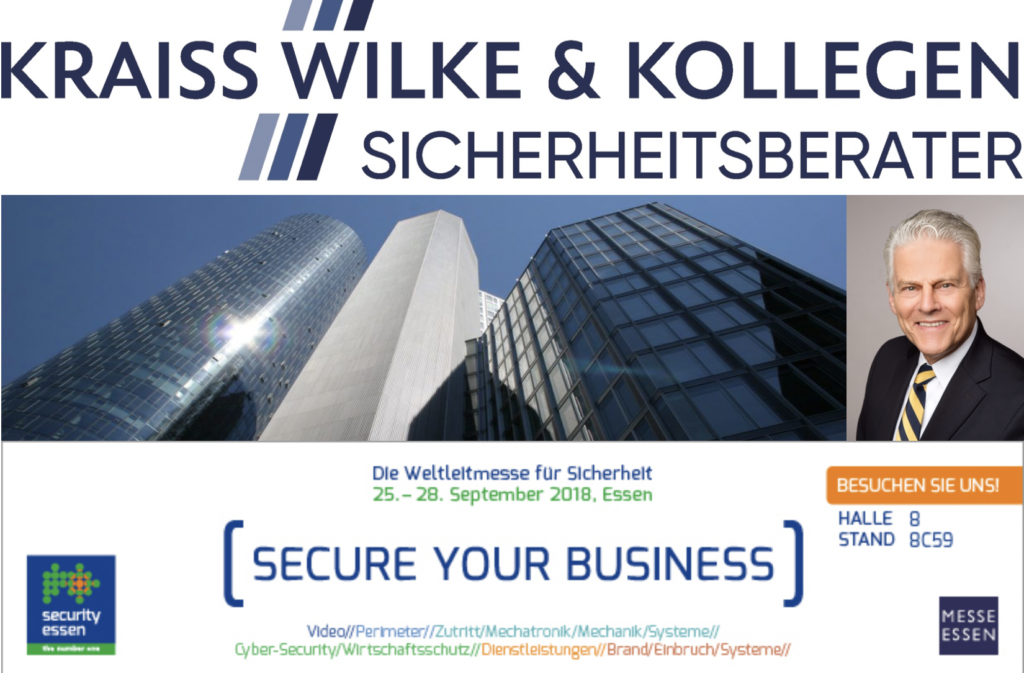 Ankündigung KWK GmbH auf Security Essen 2018